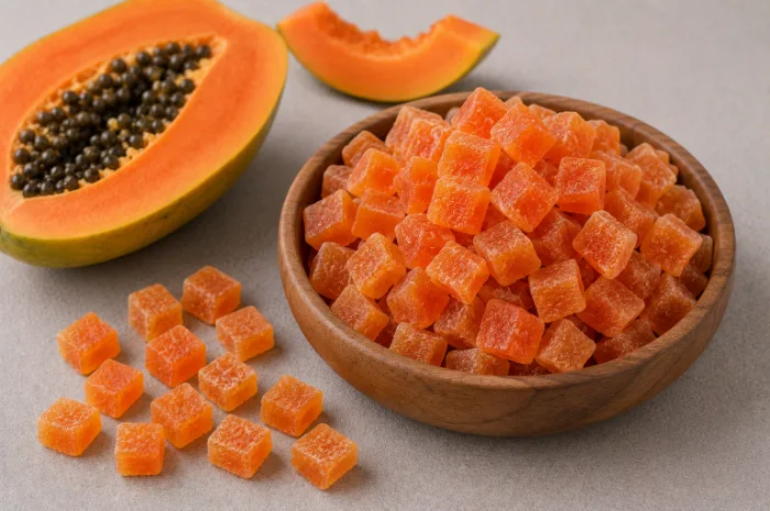 Dehydrated Papaya Cubes